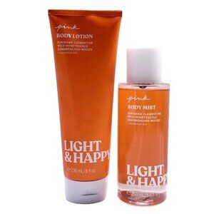 Victoria's Secret Pink Light & Happy 2 Piece Set NEW‎